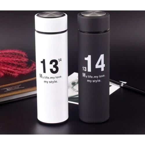 1314 Valentines Day Gift Bottle For Couples Mug 'Thermal Insulation Stainless Steel Cup Portable Water Vacuum Flasks & Thermose