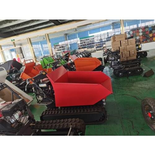 Electric Start Micro Tracked Carriage Truck Crawler Dumper SY500C Mini Transporter