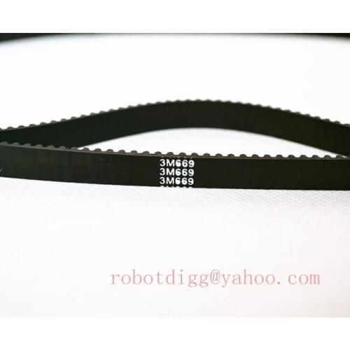 HTD 3M, Timing Belt, Closed-loop, 669mm length, 223 teeth, 9mm width