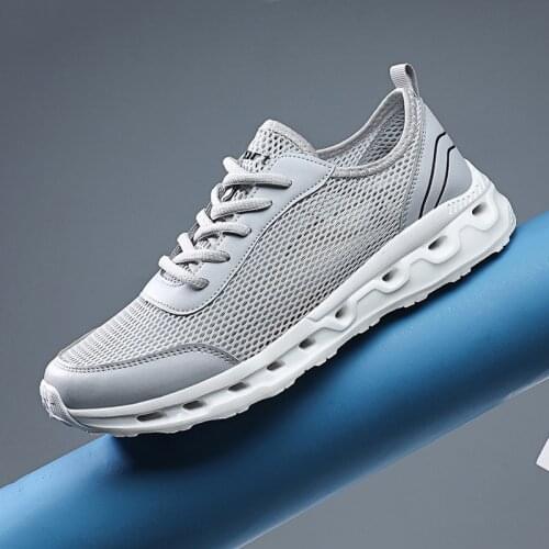 Men sneakers shoe fashion trend non-slip comfortable fly woven breathable mesh outdoor sports vulcanized sneakers shoes