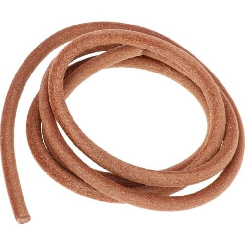 39.37 "Natural Color Round Leather Cord Jewelry String Bracelet Making 6mm