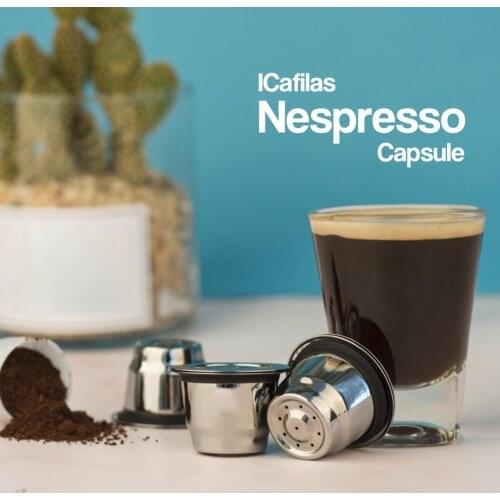 Reusable Refillable Stainless Steel Espresso Coffee Filter Capsule for Nespresso