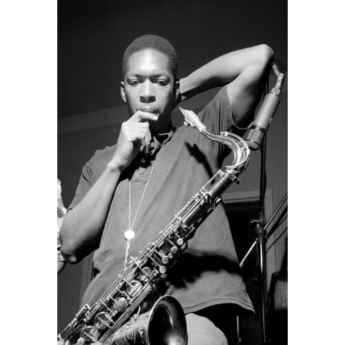MT1115 John Coltrane in the Van Gelders studio, 1957Painting Art Poster Print Canvas Home Decor Picture Wall Print