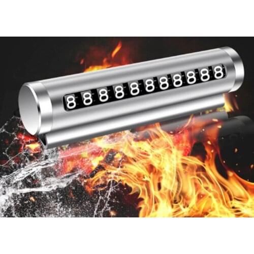 Phone Number In Car Parking License Plate Temporary Stop Sign Car Parking Card