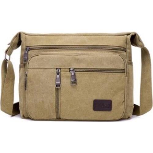 2021 New Fashion Retro Casual Shoulder Bag Canvas Outdoor Simple Wild Diagonal Unisex Single Shoulder Messenger Bag