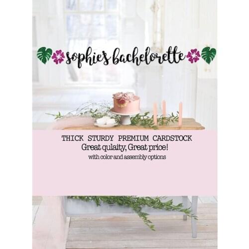 Personalised bachelorette banner, Custom banner, bachelorette banner, bridal banner,Custom tropical bachelorette party sign