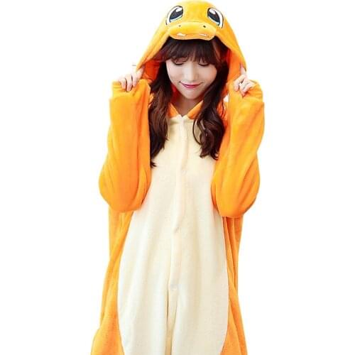 Adults Kigurumi Fire Dinosaur Dragon Pajamas Sleepwear Pyjama Animal Suit Cosplay Women Winter Garment Cute Anime Winter Costume