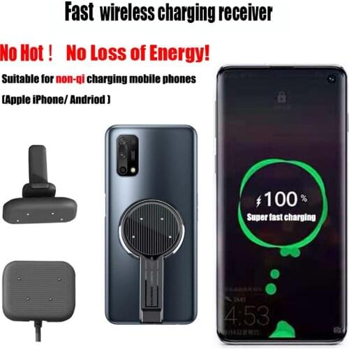 66w Qi Wireless Charger Receiver, Magnetic Fast Charging Wireless Charger Adapter for iPhone/Samsung/Xiaomi/LG/Google/Nokia, etc