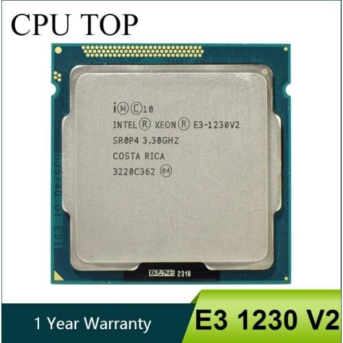 Intel Xeon E3 1230 V2 3.3GHz Quad-Core CPU Processor SR0P4 LGA 1155
