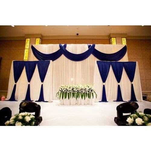 Deluxe more color Wedding Background Large Wedding curtain Triple parts wedding stage background