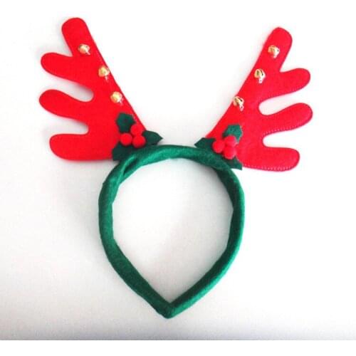 Christmas Decoration Non-woven Antlers Hair Band Head Buckle Bell Wings Headband Party Decoration Party Gift 5ZHH115