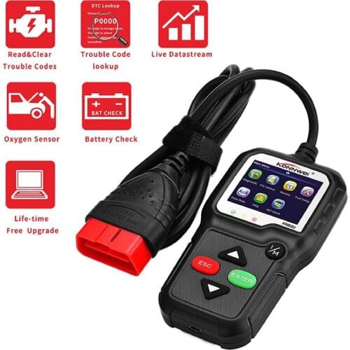 Konnwei KW680 code reader scanner Multi-language full obd2 function kw 680 In Russian car diagnostic tool pk AD310 OM123