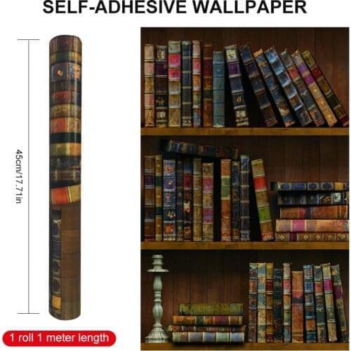 Old Wood Bookshelf Book Library Study Child Portrait Photo Background Photography Backdrop Photocall Photo Studio