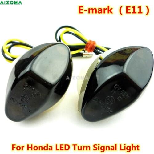 E-mark Super Bright LED Turn Signal Light Motorcycles Flasher Blinker Indicator Lamp For Honda CBR 1000RR/900RR/600RR/600F/600