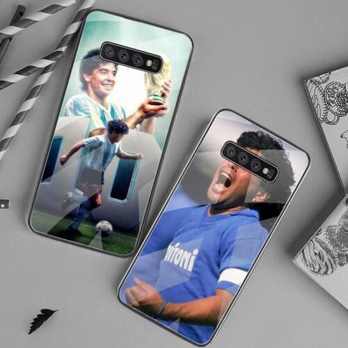 Diego Armando Maradona Argentina Phone Case Tempered Glass For Samsung S20 Plus S7 S8 S9 S10 Plus Note 8 9 10 Plus
