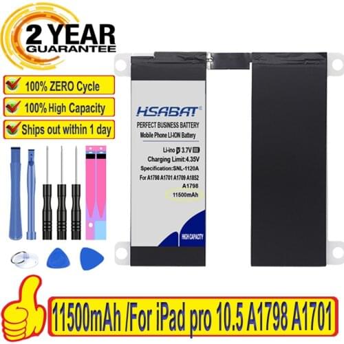 Top Brand 100% New Battery for iPad pro 10.5 A1798 A1701 A1709 A1852 A1793 Batteries + free gfit