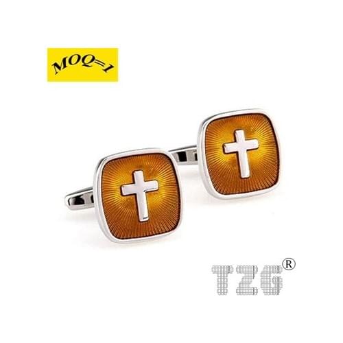 TZG09559 Cross Cufflink Cuff Link 1 Pair Free Shipping Promotion