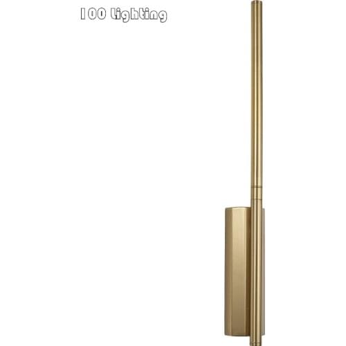 Golden Minimalist LED Bedroom Bedside Wall light Foyer Bathroom Mirror Wall Sconce Surface Mount Loft Wall lamps Stairs Lighting
