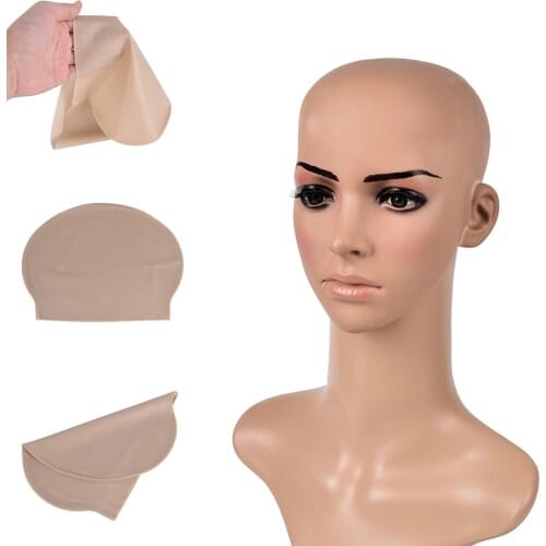 1pc Funny latex Skin Fake Bald Head Unisex Fancy film Party Dress Skin head Wig Cap Latex Mask Hat