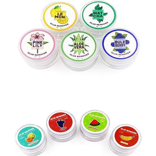 10pcs FUNMIX 5g fruit flavour Eyelash Extension Glue Remover Cream For Lashes Remover