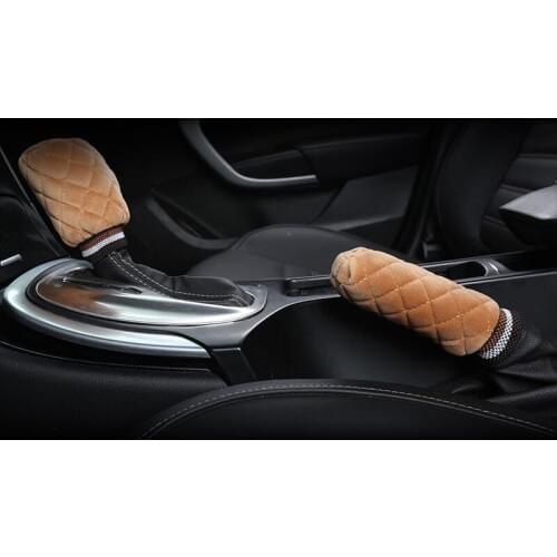 2pcs/Set Car Stalls Cover Grips Protector Handbrake Cover Auto Universal Automotive