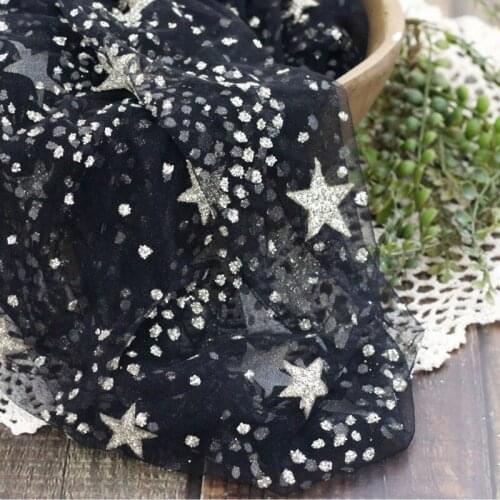 83XC Newborn Photography Props Star River Bronzing Mesh Wrap Blanket Baby Photo Shooting Background Accessories