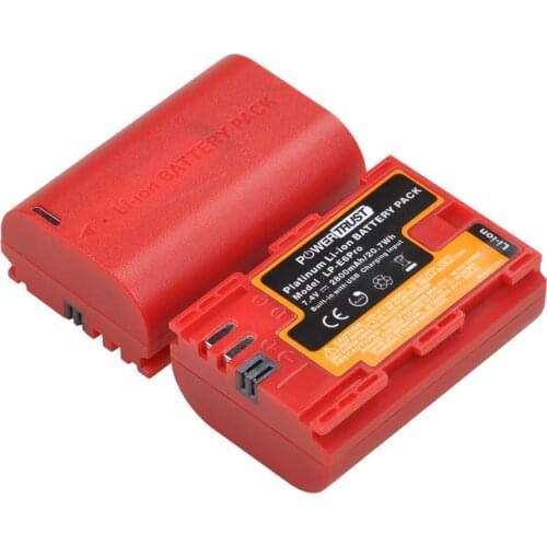 PowerTrust 2800mAh LP-E6 LPE6 LP-E6N Camera Battery for Canon 5D Mark II III 7D 60D EOS 6D 70D 80D EOS 5DS R Cameras