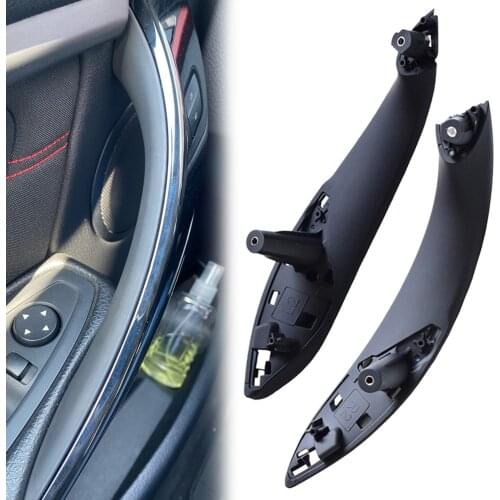 Beige Black Cream Front Rear Left / Right Car Interior Inner Door Pull Handle Cover For BMW F30 F80 F31 F32 F33 F35 2013-2017