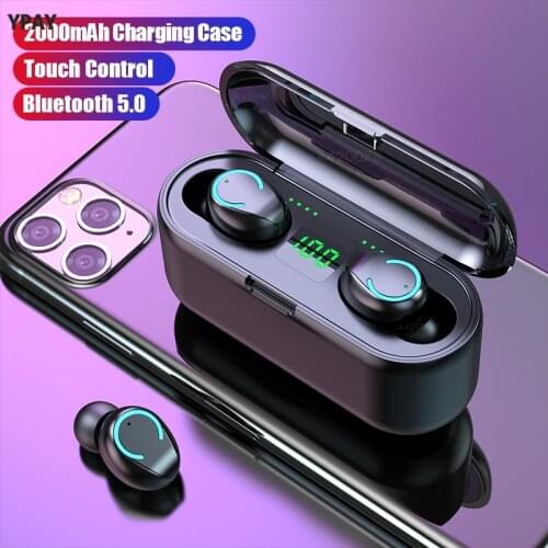 Bluetooth 5.0 Earphone Touch Control Wireless Bluetooth Headphone Stereo Sports Waterproof Headset Earbuds With Microphone