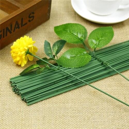 New Arrival 50PCS #20 Paper Wire Diameter 2 Mm/0.039Inch Diameter 40cm Long Iron Wire Used for DIY Nylon Stocking Flower Making