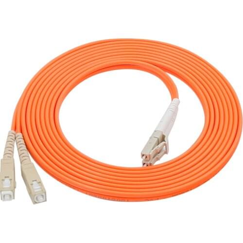 Manufacturer price LC/UPC-SC/UPC Muliti mode MM Duplex Fiber Optical Jumper Fiber Optic Patch Cord 1m/3m/5m/10m/30m/50m