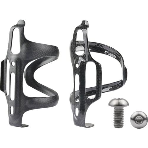 Carbon Fibre Bottle Cage And M5X8 10 12 15mm Titanium Bolt Bicycle Water Bottle Holder Matching Screw