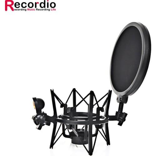 GAZ-100 High Quality Professional Microphone Shock Mount for Studio Condenser Mic Shock Mount Po p Filter