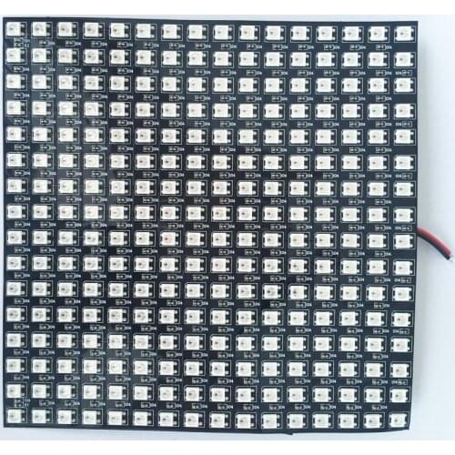 16*16pixels WS2812B led digital(ws2811 IC controlled) flex panel light,size:17cm*17cm,DC5V input(can make customized size)