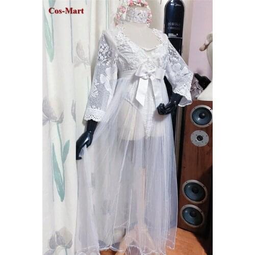 Hot Game Azur Lane Azuma Cosplay Costume Pure Vision White Wedding Dress Female Activity Party Role Play Clothing Custom-Make