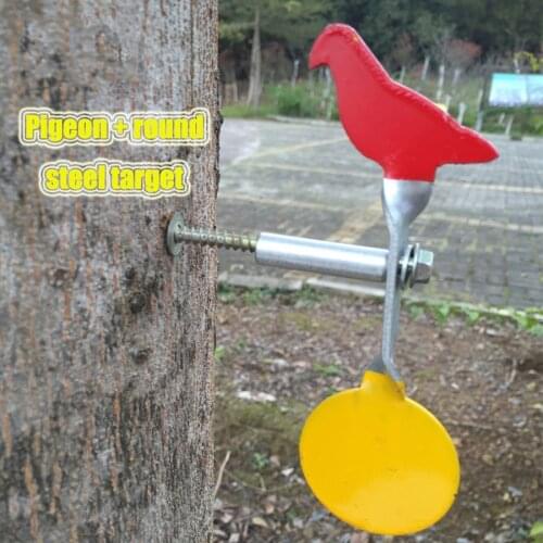 Pigeon Shooting Target 1PC Stainless Steel Diameter In 45mm Steel Target for Paintball Air Gun shooting