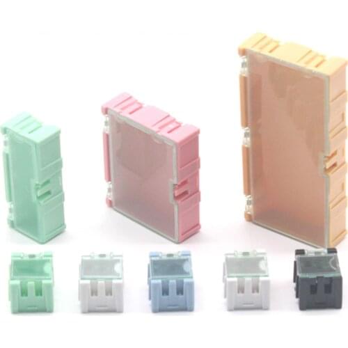 SMD SMT IC Component Storage Box Container Transparent Parts Patch Box Resistor Chip Case Multi-purpose Plastic Organizer