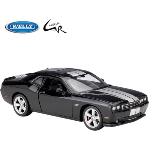 WELLY 1:24 Model Car Simulation Alloy Metal Toy Car Childrens Toy Gift Collection Model Toy Gifts DODGE 2012 Challenger SRT