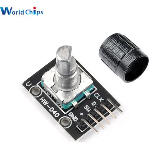 Diymore KY-040 360 Degrees Rotary Encoder Module with 15×16.5 mm Potentiometer Rotary Knob Cap for Arduino Brick Sensor Switch