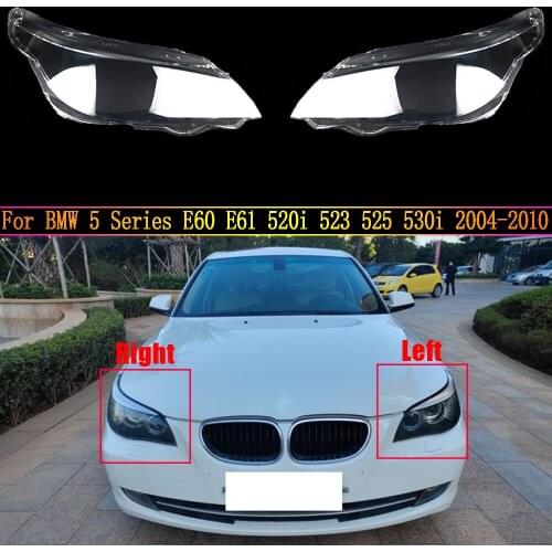 Headlamp Lens For BMW 5 Series E60 E61 520i 523 525 530i 2004 ~ 2010 Car Headlight Headlamp Clear Lens Auto Shell Cover