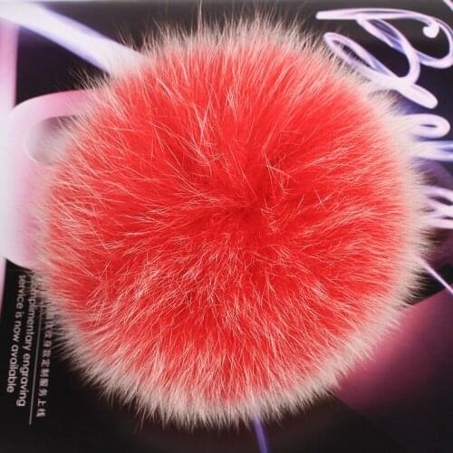 Real Natural Raccoon Fox Fur Pompoms Fur Balls For Knitted Hat Cap Beanies Skullies and Keychain and Scarves Real Fur Pom poms