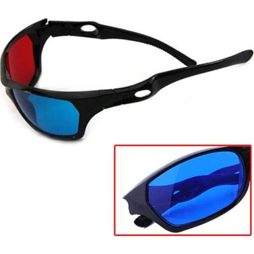 Очки Мужские 3d Vision Glasses Red Blue Plasma Tv Movie Dimensional Anaglyph Framed Lunette De Soleil Femme Sunglasses Women