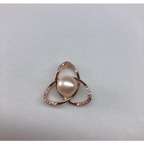 Rose Gold Plated Pendant Mountings Base Findings Settings Jewelry Parts Fittings Women Accessories for Pearls Beads Stones