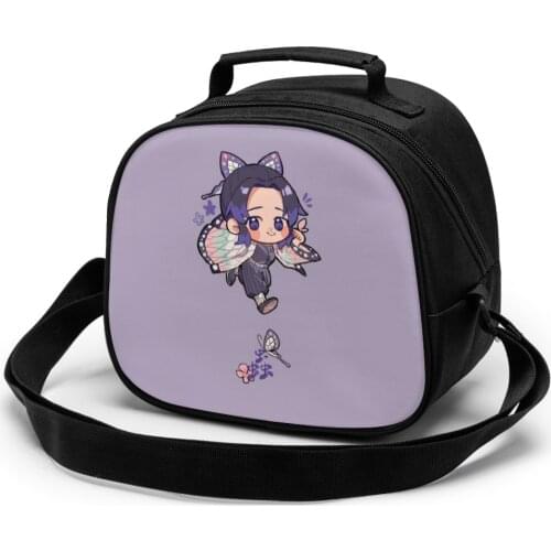 Demon Slayer Functional Pattern Cooler childrens meal bag Demon Slayer Portable Thermal Food Picnic kids Lunch Bags For Women
