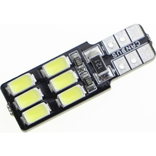 AEING 1*Car T10 W5W 186 194 LED Bulb Xenon White Canbus Error Free 12SMD Side Marker/License Plate/Door/Reading/map/light Lamp