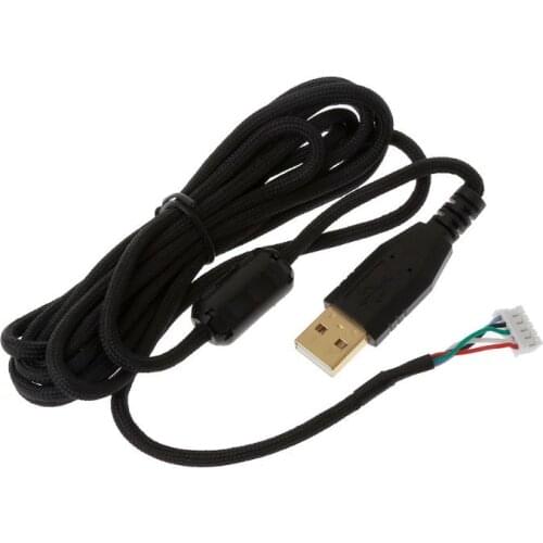 DIY Universal Umbrella Rope Mouse Cables Soft Durable Mouse Line Replacement Mouse Wire for logitech A4tech