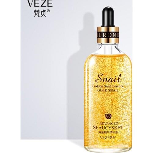 Golden Snail Essence Liquid Anti-Aging Moisturizing 24k Gold Essence Brighten Skin Moisturize Stock Solution 100ML