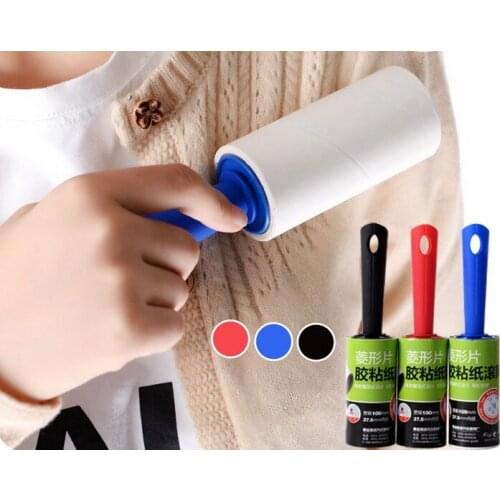 1PC Cleaning Brushes Dust Clothes Tumble Lint Rollers Washable Electrostatic Dust Brush Cothes Sticky Hair Device LF 068