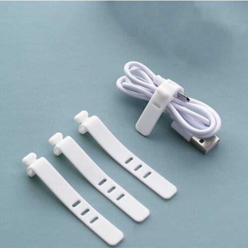 10Pcs USB Cable Winder Organizer Home Harness Finishing Fixed Cables Computer Power Wire Tie Cable Management