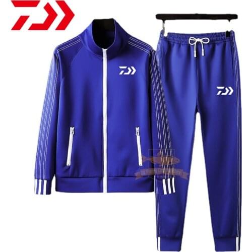 2021 Daiwa Men Fishing Suits Autumn Winter Outdoor Travel Windproof Warm Comfortable Sport Suits Camping Hiking Fishing Jacket